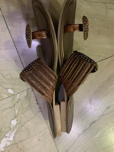 Golden Flip flop Slipper