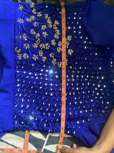 Royal Blue Beaded Dress