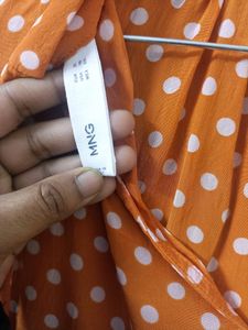 Orange Dotted Top
