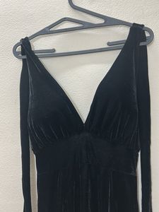 Custom Made Elegant Black Maxi Dress