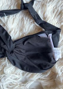 Black twisted Bikini Top