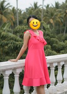 Cute Pink Ruffle Dress