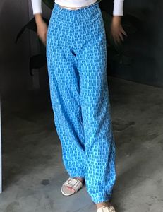 Blue Low Waist Pyjama
