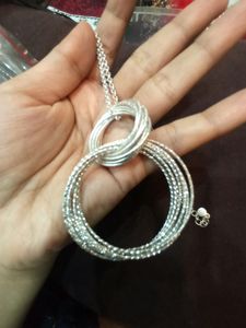 Silver Chain And Pendant