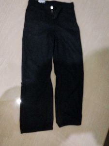 Flared Jet Black Jeans