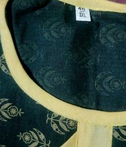 Dark Green Kurti N Pant Set