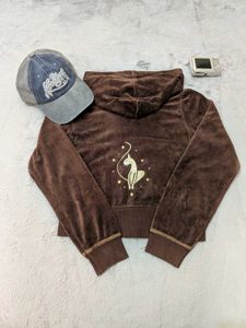 Y2K Baby phat Velour Zip up hoodie