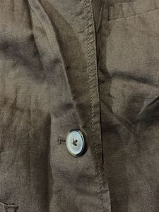 Brown Linen Blend Blazer