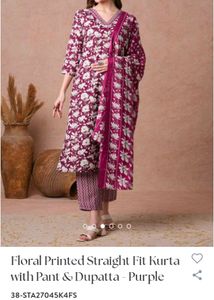 Purple Colour Brand New Suit Set