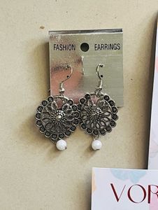 Woman Oxide Earring set of 3 festival Earrings