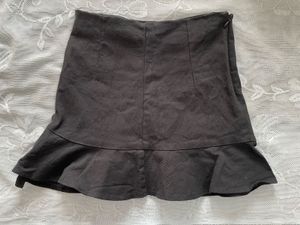 Combo Deal: Black Crop Top &amp; Denim Skirt