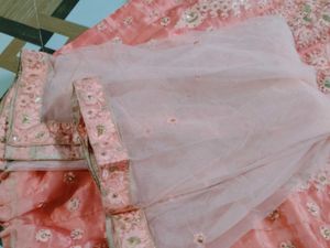 Elegant Peach Lehenga Choli Set