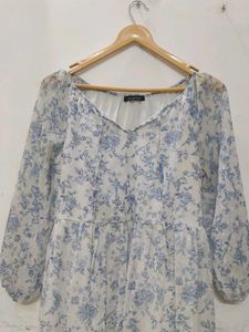 Floral Chiffon Maxi Dress