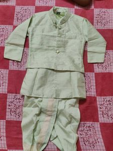 kurta dhoti pajama half jacket set