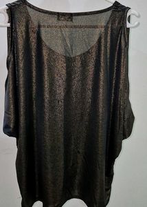 Metallic Sheer Top