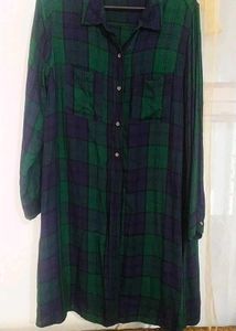 Plaid Shirt Dress