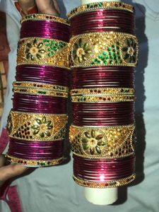 Bangle’s (set)Dark  Pink Colour &amp; Red Colou