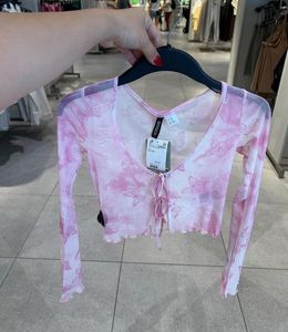 Pink Aesthetic Mesh Top