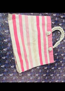 Victoria&#39;s Secret Pink Stripe Tote