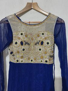 Elegant Blue Ethnic Gown