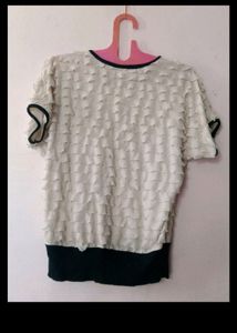 BOGO OFFER Pretty Off White Top Buy 1 Get  Free