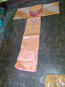 Elegant Peach Indian Salwar Kameez