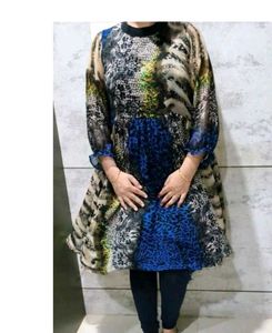 A Beautiful Flared Dress For Your Daily Wear.