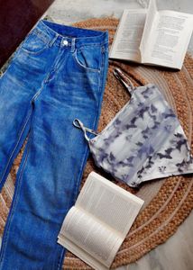 Color Block Button-Down Shirt