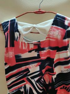 Pink And White Top