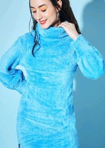 Fun Fuzzy Blue Dress