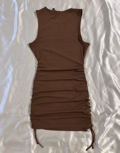 H&amp;M Brown Drawstring Dress