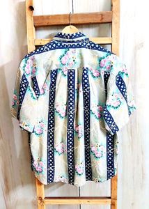 Multicolour Printed Cotton Shirt Size-42-44