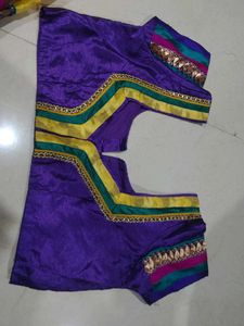 Yellow Saree with stitch blouse