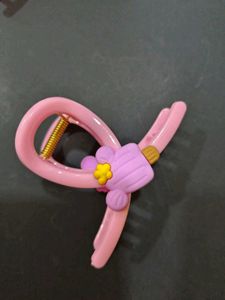 Pink Hair Clip Set Of 6
