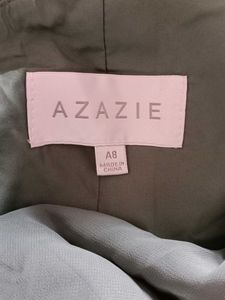 Elegant Green One-Shoulder Azazie Gown(A8)