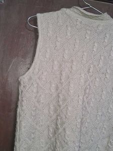 Vintage Sleeveless Cardigan Vest