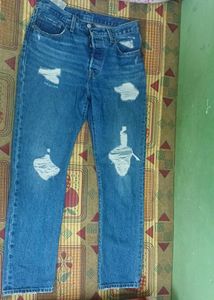 Distressed Levi's Jeans