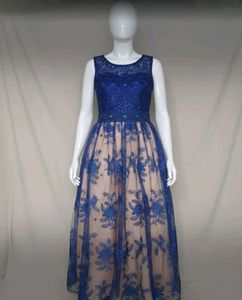 Elegant Blue Ethnic Gown