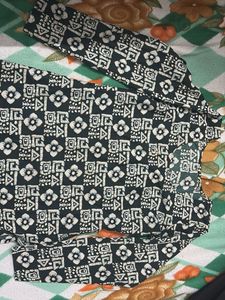 Patterned Black kurti