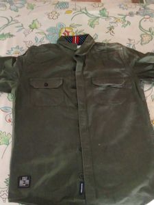 Green Button-Down Shirt