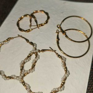 Pearl Hoop Earrings