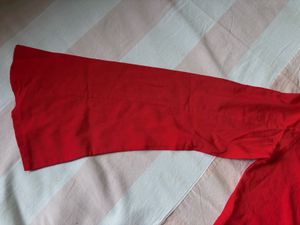 Uniqlo Red Long Sleeve Top