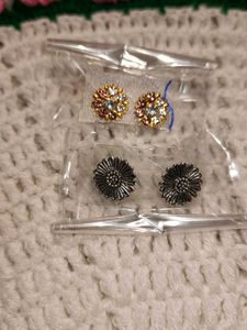 Cute Flower Stud Earring Set