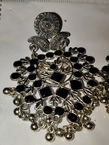 Elegant Black Stone Earrings