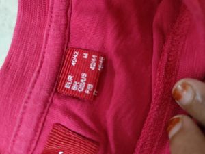Colour Pink Tshirt Size M Brand John Baner. Jeans