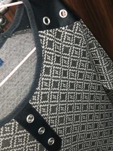 Patterned Long Sleeve Top