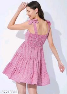 Pink Gingham Dress