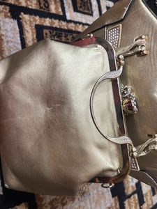 Vintage Gold Embellished Handbag