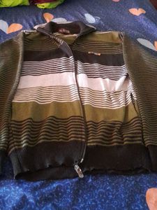 Striped Zip-Up Jacket