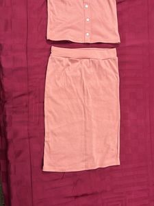 Skirt And Crop Top - S